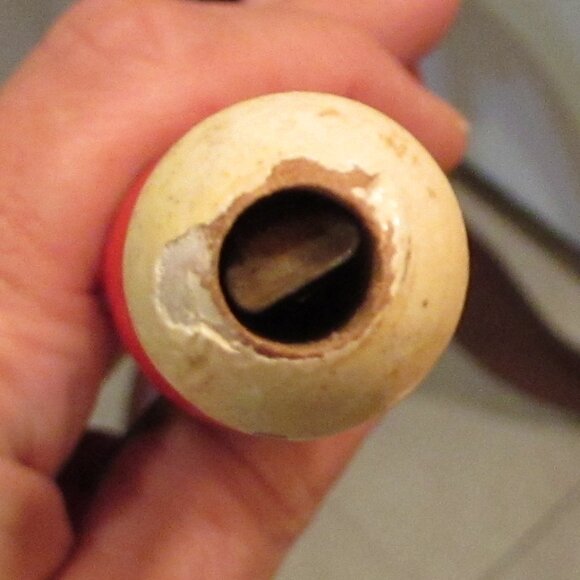 Vintage Mid-Century Wooden Cat Clacker Whistle Toy Japan - Picture 12 of 14